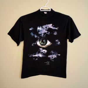 Vtg  RARE X-Files Eye clouds 1994 t shirt M Stanley DeSantis Sci Fi‎ Y2K graphic
